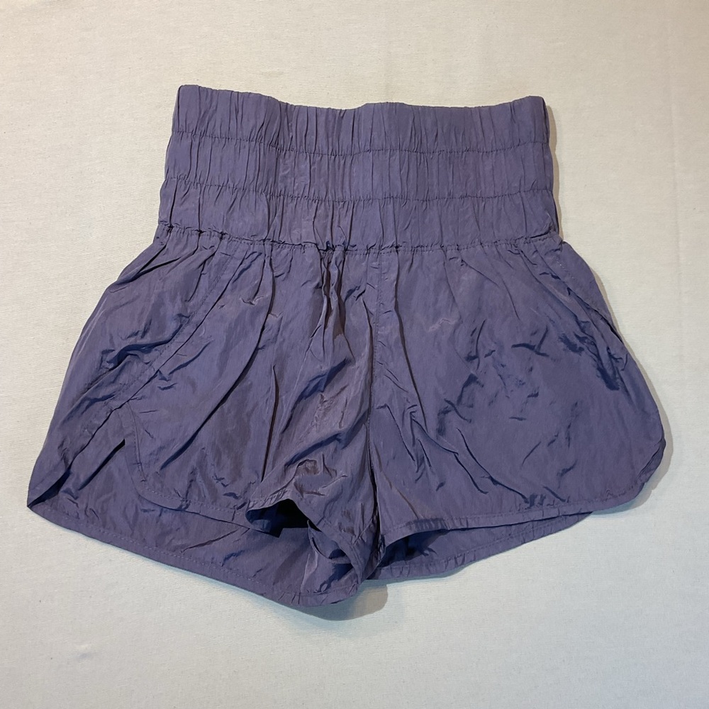 Free People Movement Purple The Way Home Size Small Shorts High-Waisted Liner